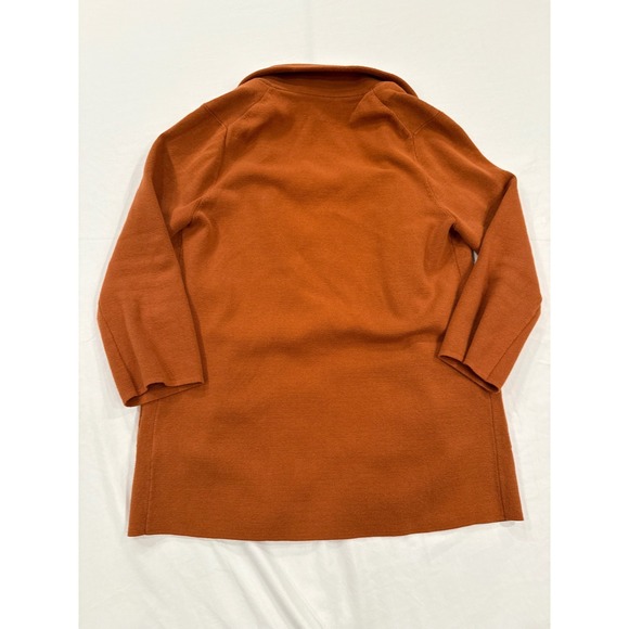 Quince Womens Organic Cotton Knit Blazer Ginger Orange Cardigan SHWDC01 Size S - Picture 12 of 13